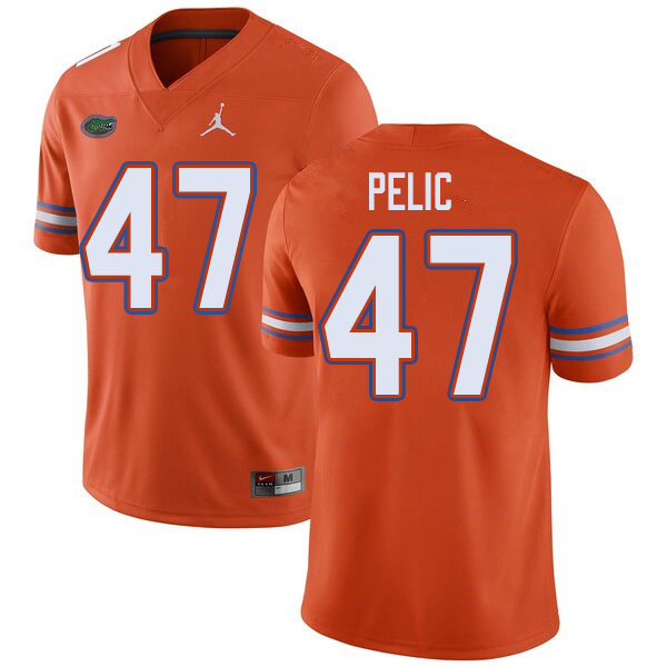 Jordan Brand Men #47 Justin Pelic Florida Gators College Football Jerseys Sale-Orange